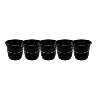 Kit 5 Baldes de Limpeza Plástico Reforçado 7,5 Kit