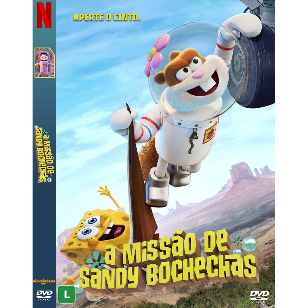 Dvd Filme: A Missão De Sandy Bochechas (2024) Dublado E Leg
