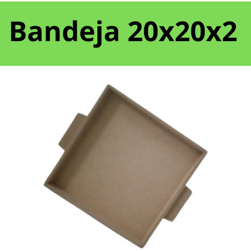 Bandeja 20x20x2 em MDF cores cru Organizadoras Bandeja Montagem Cesta Kit Higiene Bandeja