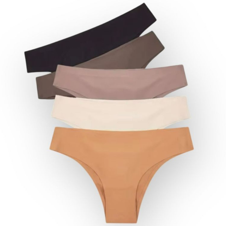 Kit Calcinhas Sem Costura Leve Não Marca Poliamida