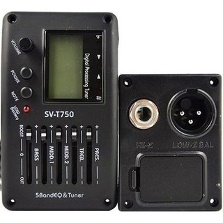 Captador Eq Violao Sv T750 Afinador Digital Giannini Phoenix