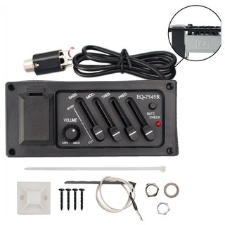Captador para Violão Flat Reto 7545 Pre Amp Eq 7545r estilo Eagle Tagima