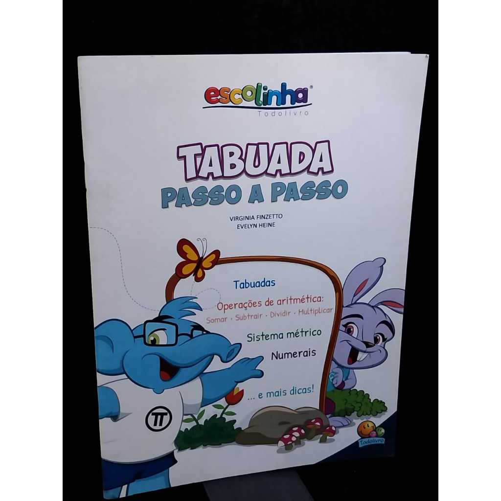 Livro educacional infantil Tabuada Passo a Passo livros usados desapego sebo de livros usados