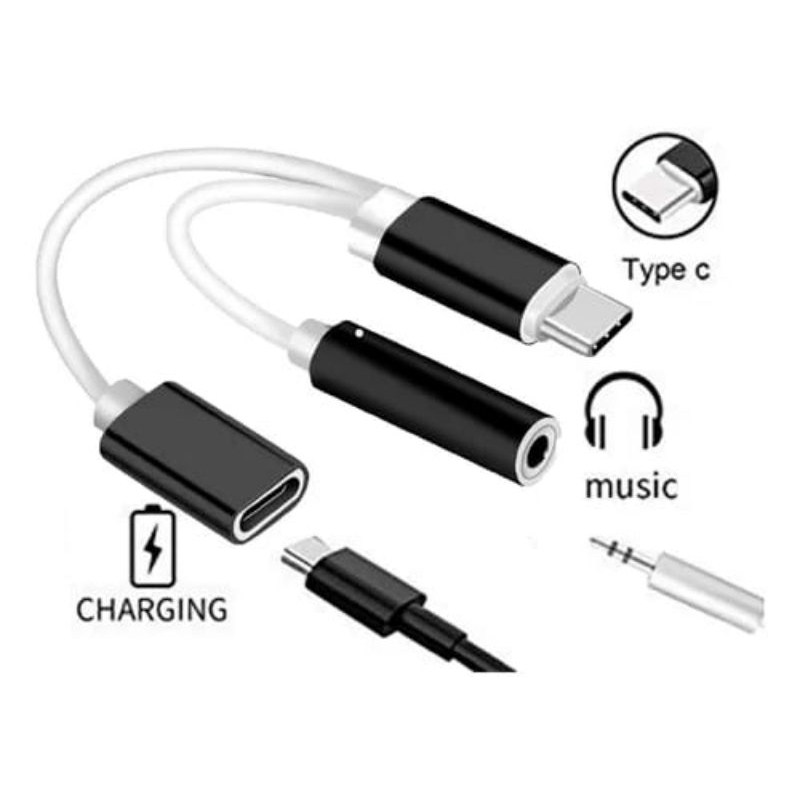 carregado USB tipo C Adaptador Tipo-C 2 em 1 dispositivos com entrada USB# celular fone Notebook dia dia promoção
