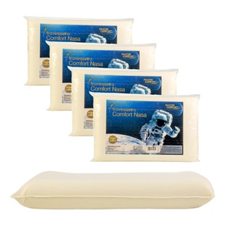 kit 4, 2 e 1 Travesseiro Nasa Para Fronha 70x50cm antiacaro Ortopédico e Anatômico em Oferta na Shopee
