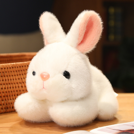 Coelho de Pelúcia 25cm Páscoa Deitado Coelhinho Fofo Ovo Brinquedo Coelho Pelucia Cenoura Fofinho Criança Decoração Sono em Oferta na Shopee