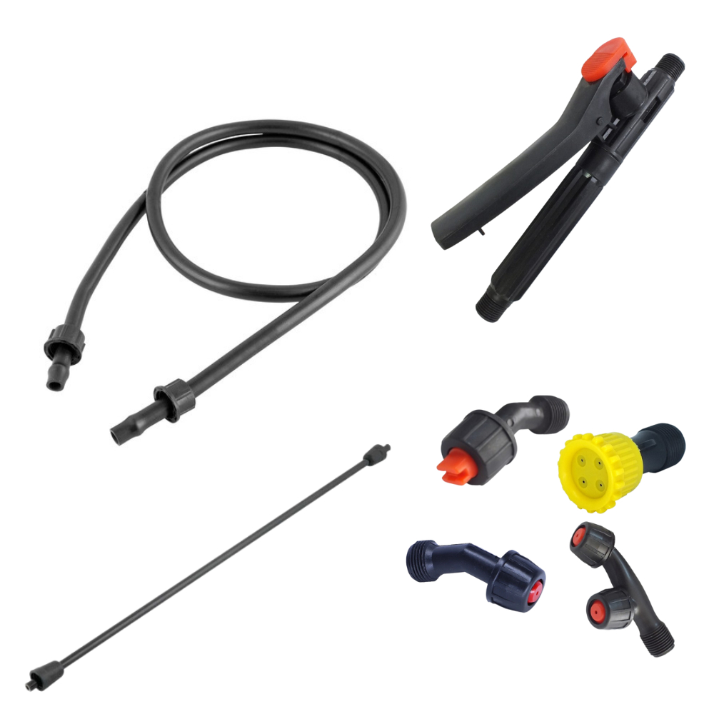 Kit Lança gatilho mangueira e 4 Bico e Reparos 15l 16l 18l 20l Multi marcas