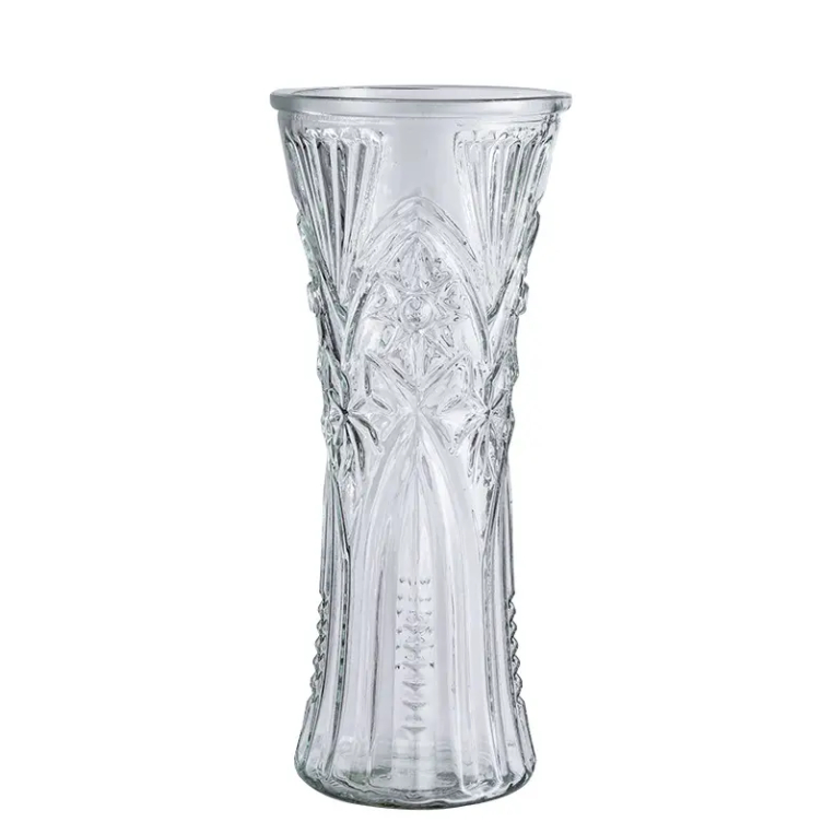 Kit 2 Vaso Grande Decorativo de Vidro 30cm Jarro Flores
