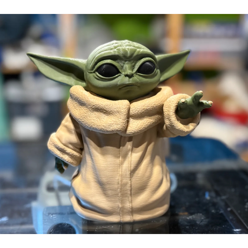 Boneco Grogu (Baby Yoda) Colecionável - Impresso em 3D
