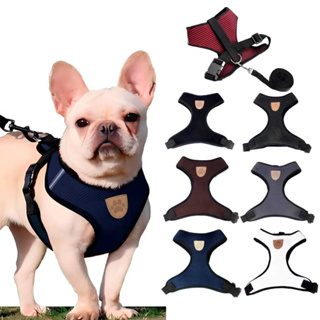 Coleira Peitoral Cachorro E Gato, Conjunto De Guia + Coleira Tipo Colete Para Pet em Oferta na Shopee