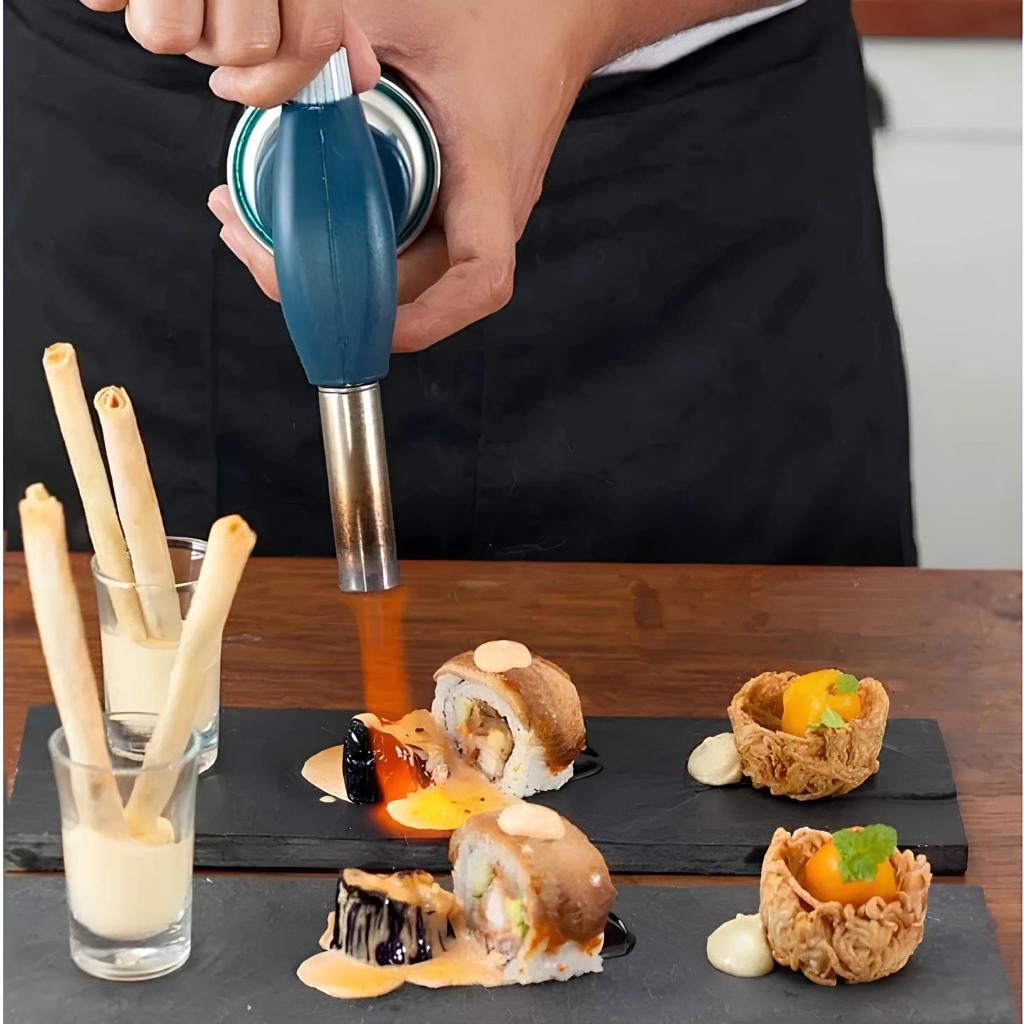 Maçarico Culinário Acendedor Automático Multiuso Gourmet com Regulador
