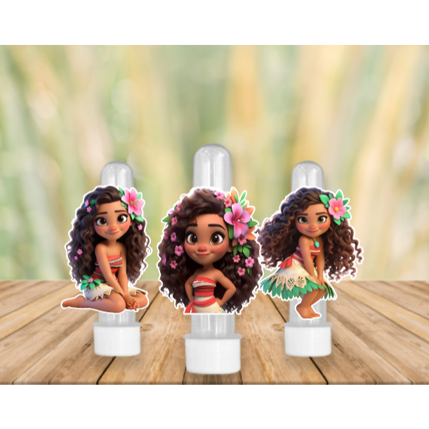 Aplique para Tubete MOANA CUTE 6x4cm – Somente Aplique – Lembrancinha Festa Infantil