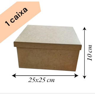 1 caixa 25x25x10 caixa presente em Oferta na Shopee