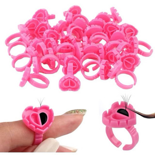 Anel Batoque Descartável C/ 100 Para Extensão De Cilios Rosa em Oferta na Shopee