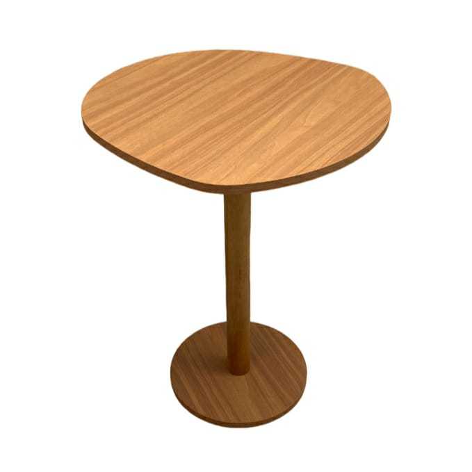 Mesa Monopé Orgânica De Madeira Canto Cama Alt. 65cm - Mel