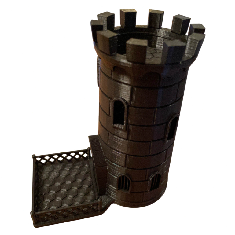 Torre de Dados RPG de Mesa Castelo Medieval Dice Tower Board Games em Oferta na Shopee