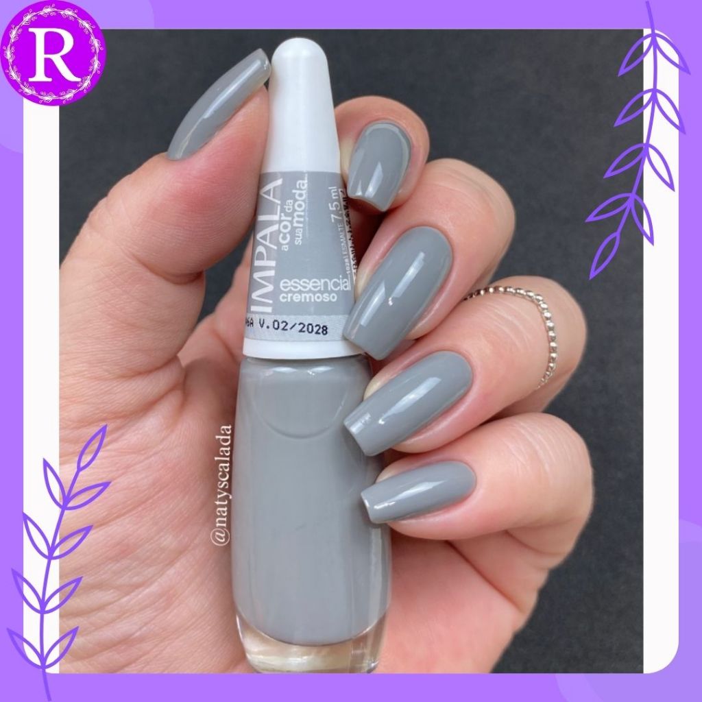 Esmalte Impala Essencial A Cor Da Sua Moda Cremoso 7,5ml - Cinza Claro Neutro. em Oferta na Shopee