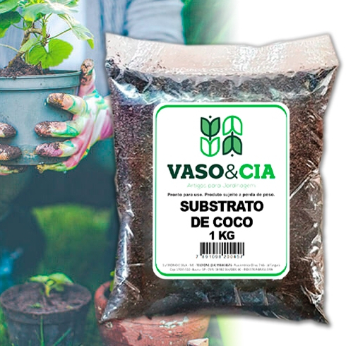 Substrato de Coco Natural Orgânico - Solo Fértil e Saudável para Plantas, Hortas e Gramados - 1 kg em Oferta na Shopee