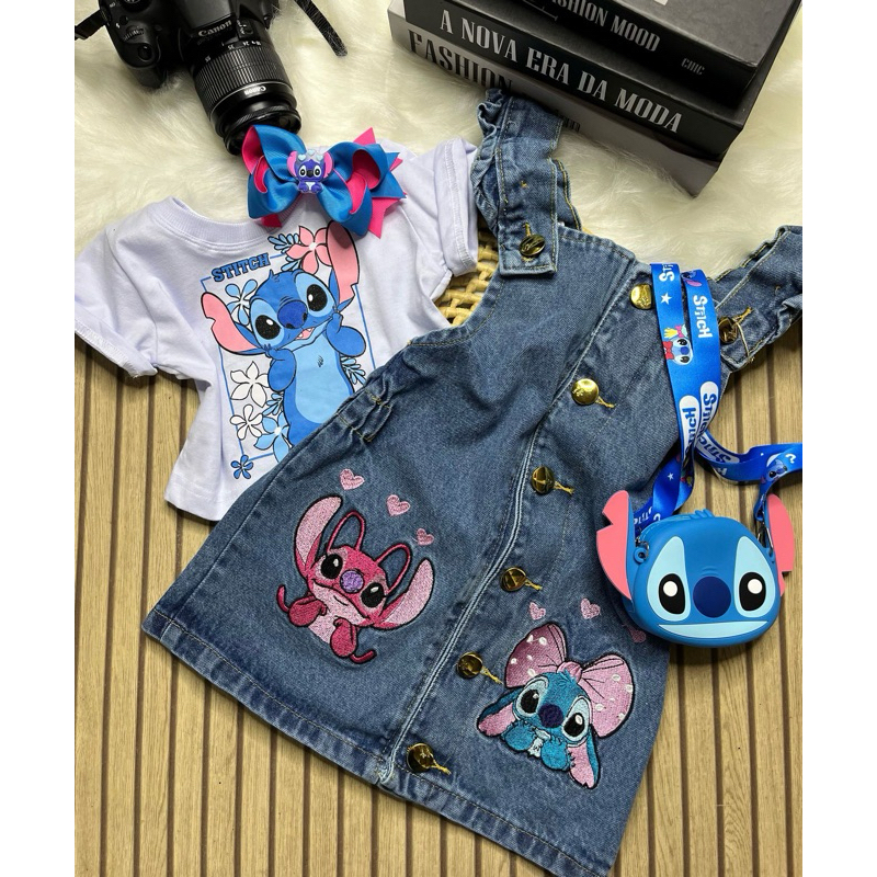 JARDINEIRA STITCH GRACINHA