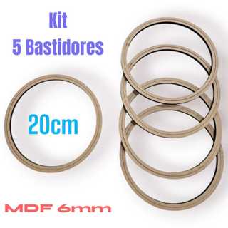 Kit 5 Bastidores com 20cm e MDF cru de 6mm moldura bordado Crochê em Oferta na Shopee