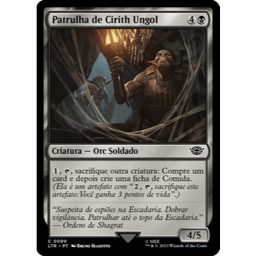 Patrulha de Cirith Ungol (Soldado) - - Magic The Gathering