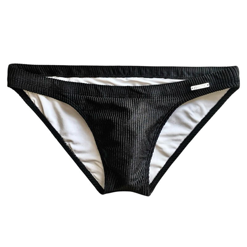 Sunga Masculina Ultra Slim Preta - Tecido Canelado