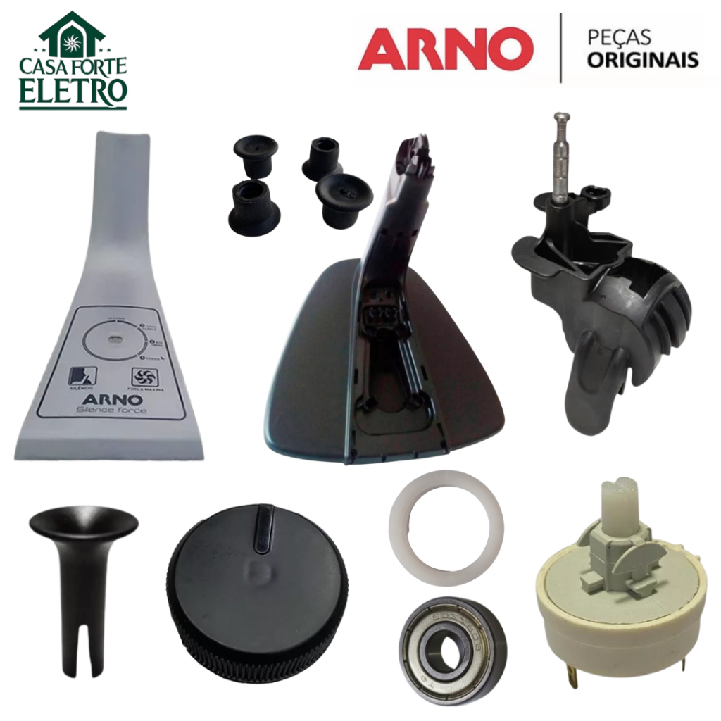 Peça Original Ventilador ARNO VF40 Espelho Base Pino Articulador Interruptor Botão Rolamento Calço
