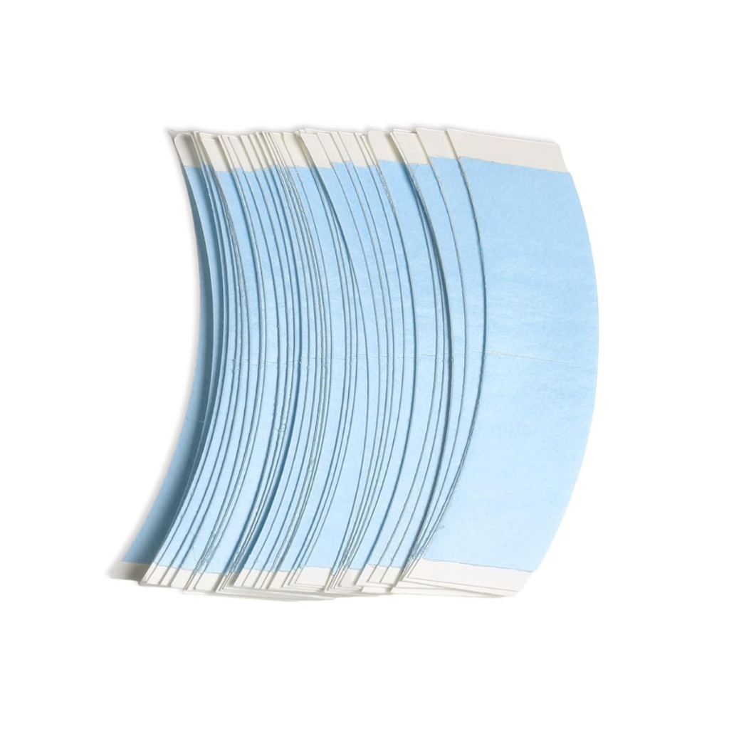 Fita Adesiva Para Corrigir Orelha de Abano Lace Front Kit 36 Tiras Azul Extra Forte Mini Abas - 36pcs