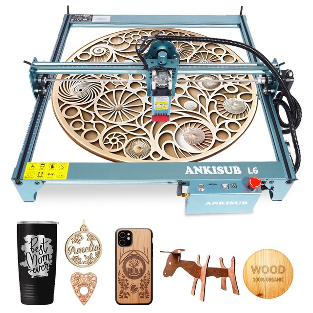 Gravadora Impressora Laser Cnc 40x40cm 48w Corte E Gravação ANKISUB