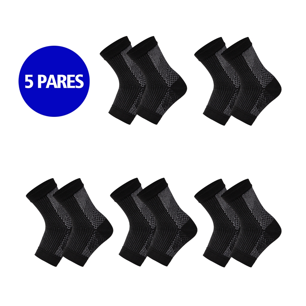 Kit 5 Dupla Pressão Veias Varicosas Prevenção Proteção do Tornozelo Meias Esportivas Unissex em Oferta na Shopee