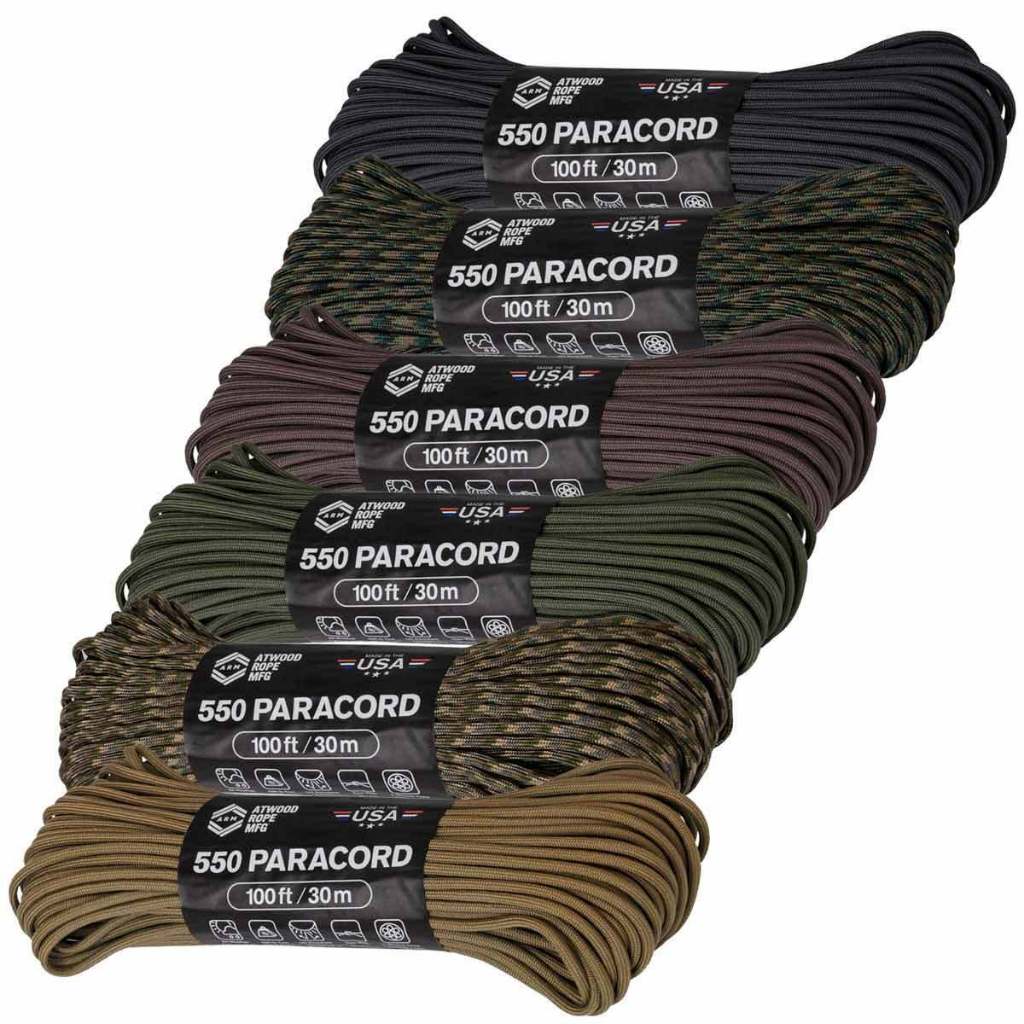 Corda Paracord 550 - Original  - 4mm e 7 filamentos internos venda por metro - camuflado militar