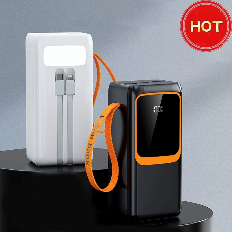 Carregador Power Bank Portátil 30000mah Pd 22,5W Rápido Com Lanterna Led Peining Y020 em Oferta na Shopee