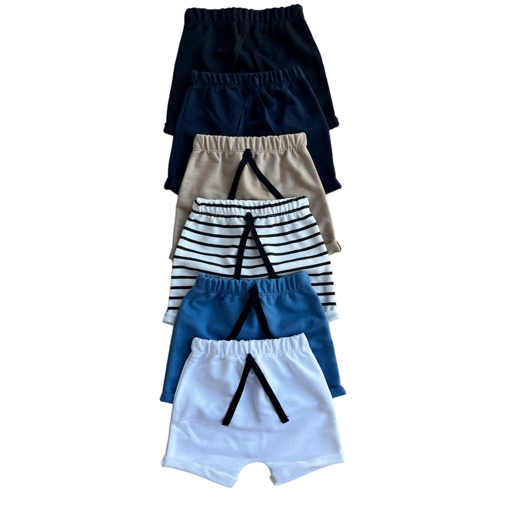 Kit 5 Shorts Bebê Recém Nascido Infantil Moletinho Algodão Macio Confortável Qualidade Superior