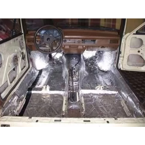 Manta Asfaltica Aluminizada Automotiva Térmica Acústica 45CM Largura X10M Comprimento