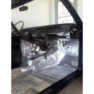 Fita Asfáltica Automotiva Térmica aluminizada 20cm largura x 10m comprimento manta térmica acústica