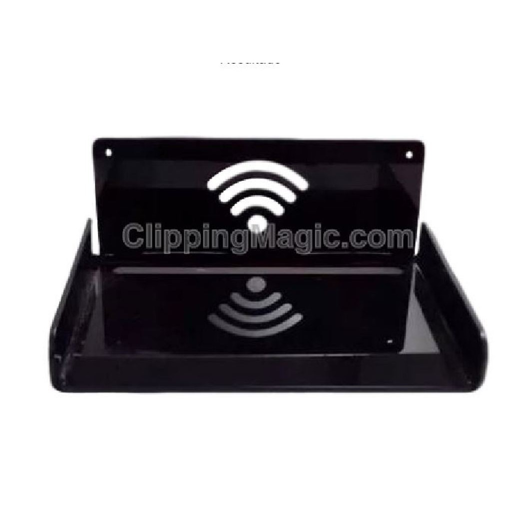 Suporte Wi-fi Bluray Roteador Receptor Modem Acrílico Preto