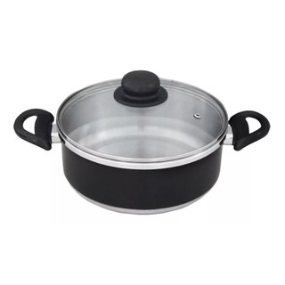 Panela Caçarola Tampa de Vidro Resistente