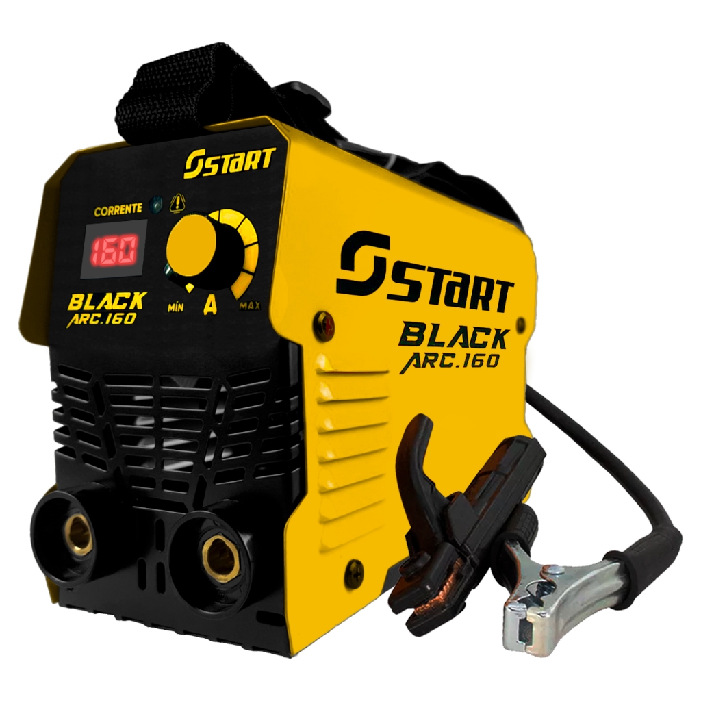 Máquina De Solda Inversora Tig Black Arc Start 160a Serralheiro Mma Eletrodo 220v