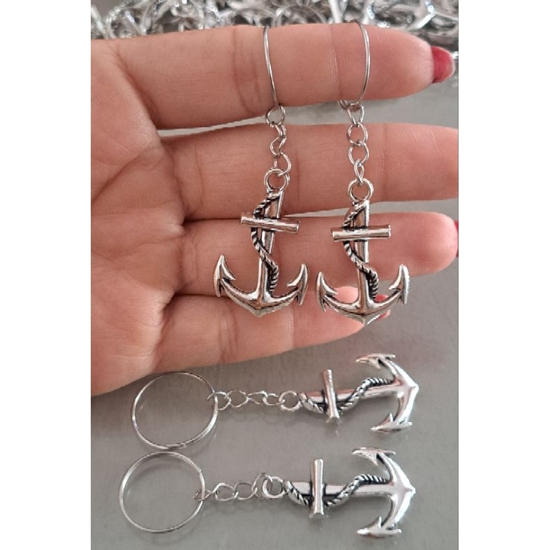 Chaveiros De Âncoras Metal  22×35 mm Marinheiro kits 20/30/50 unidades lembrancinhas em Oferta na Shopee