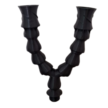 Loc Line Duplo - em Y - 6 gomos + Rosca 1/2 polegada com bico Vortex em Oferta na Shopee