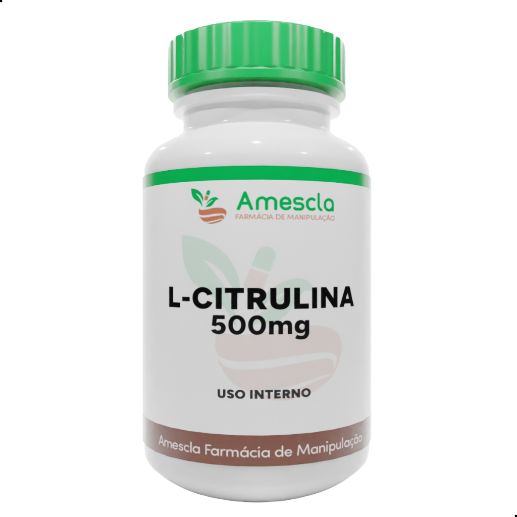 L Citrulina 500mg Com 60 ou 120 Cápsulas