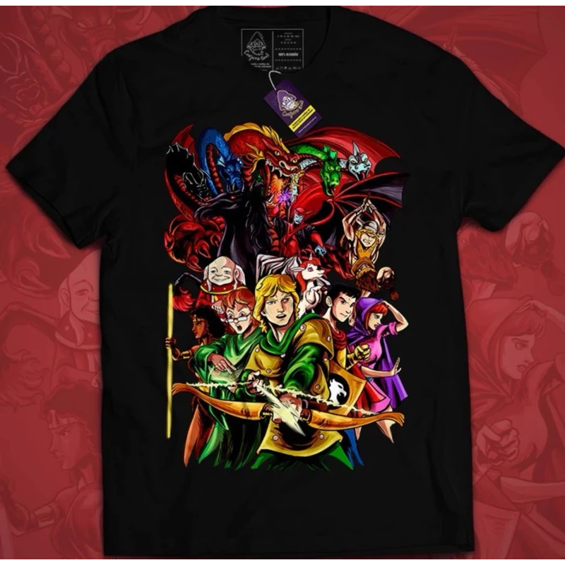 CAMISA CAMISETA GEEK CAVERNA DO DRAGÃO VINGADOR MESTRE DOS MAGOS UNISSEX 100% ALGODÃO