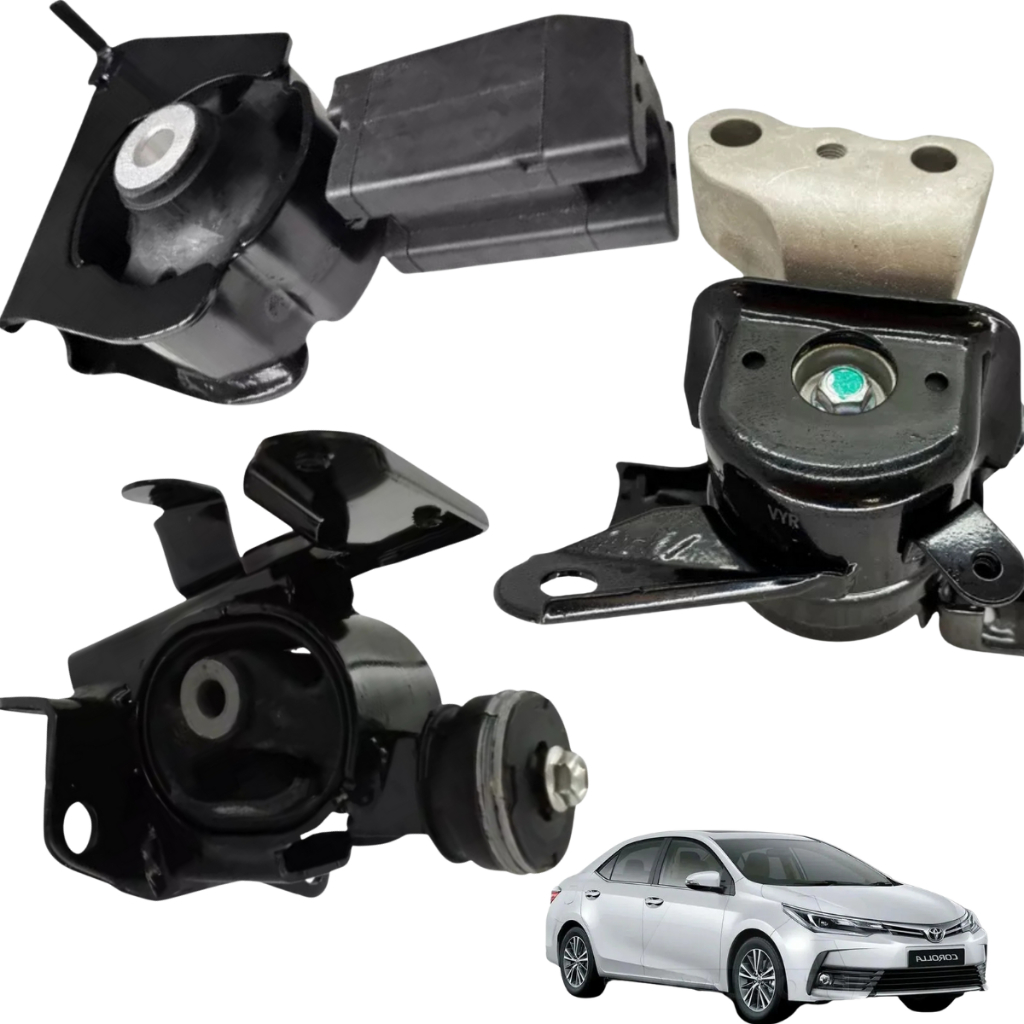 Kit Coxim Motor do Frontal Câmbio Lado Esquerdo Direito Toyota Corolla 2.0 16v 2009 2010 2011 2012