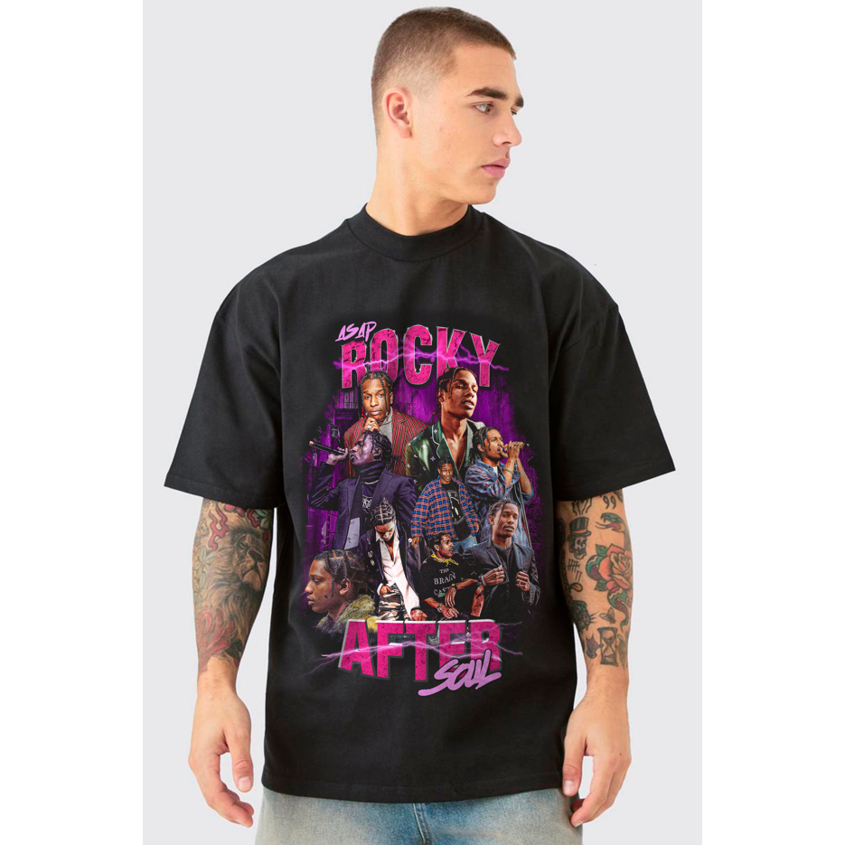 Camiseta AfterSoul Streetwear | A$AP Rocky | Hip-Hop | 100% Algodão | Plus Size | Moda Urbana |