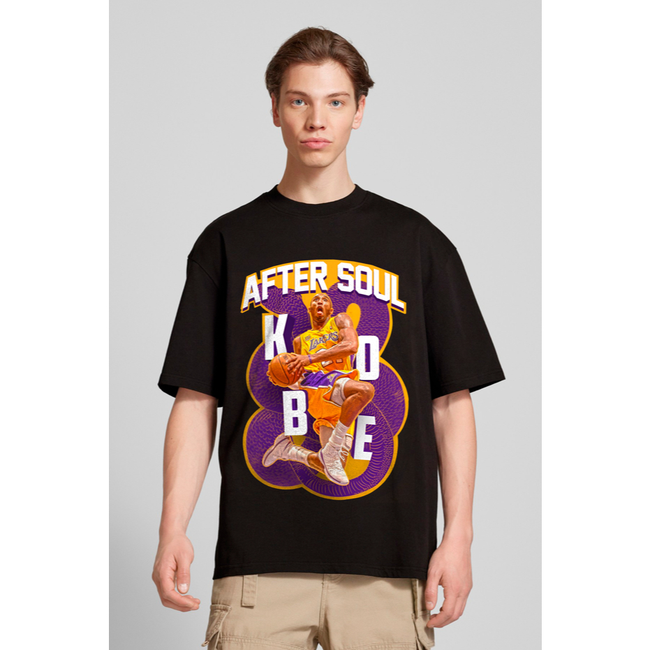 Camiseta AfterSoul Oversized | Streetwear | Basquete | Kobe Bryant | Lakers | 100% Algodão |