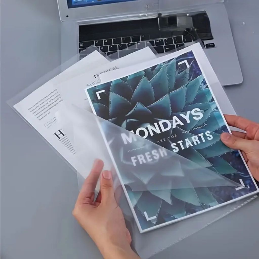 10 Pastas em L A4 Transparente PP Protetor Documentos Pasta Organizadora Atacado Pasta Arquivos em Oferta na Shopee