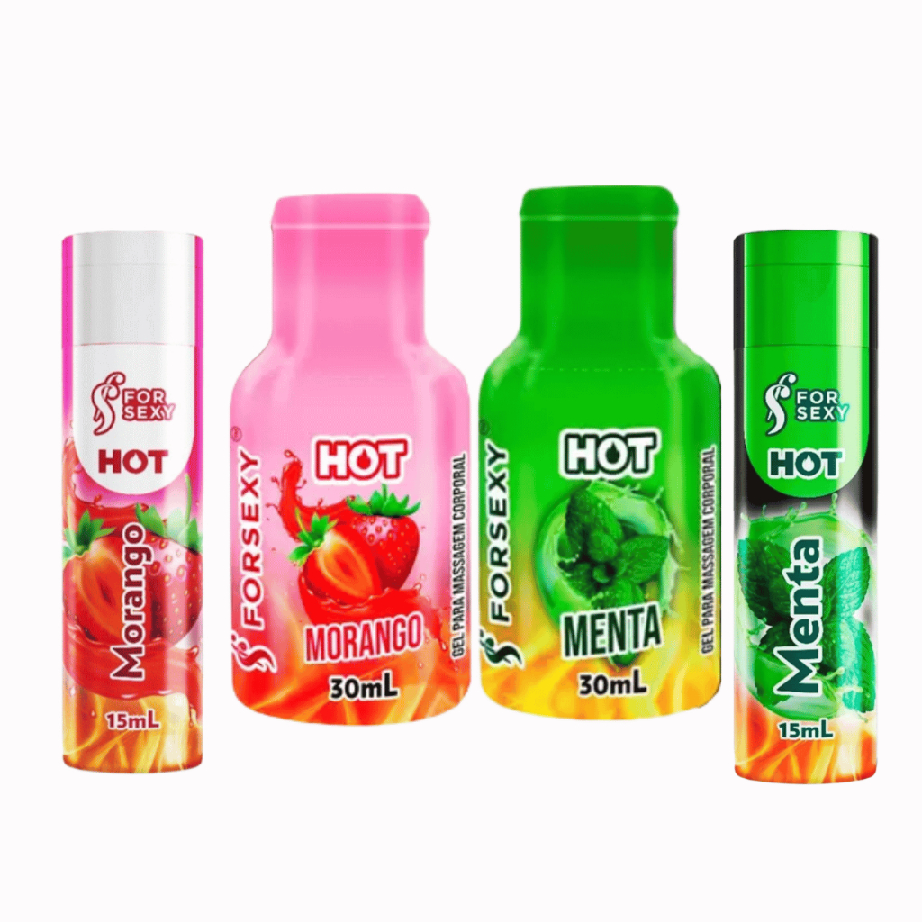 Óleo Lubrificante Gel De Massagem Corporal Esquenta Morango e Menta Sex Shop em Oferta na Shopee
