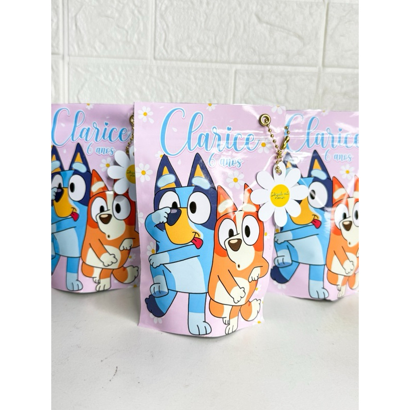Saquinho Zip Lock 10x15-personalizado/brinde Bluey