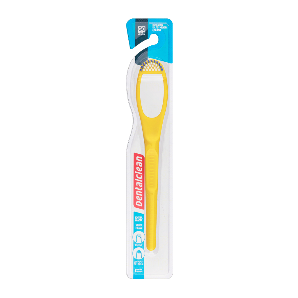 Escova Para Língua Extra macia - Limpador De Língua - Cor Sortida - Dentalclean