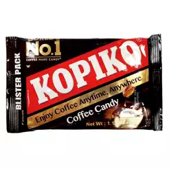 Bala de Café Kopiko em Cartela